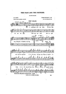 Vom Pagen und der Königstochter, Op.140: Singpartitur by Robert Schumann