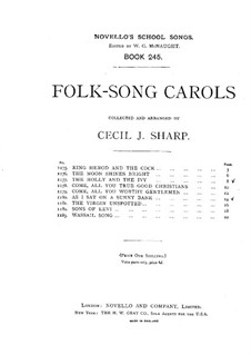 Folk-Song Carols: Folk-Song Carols by Cecil Sharp