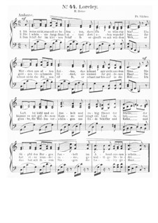 Die Lorelei: Klavierauszug mit Singstimmen (auf Deutsch) by Friedrich Silcher