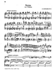 Fantasie über Themen aus 'Norma' von Bellini, Op.33: Fantasie über Themen aus 'Norma' von Bellini by Jean Baptiste Singelée