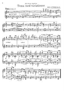 Thema und Variationen, Op.48: Thema und Variationen by Emil Sjögren
