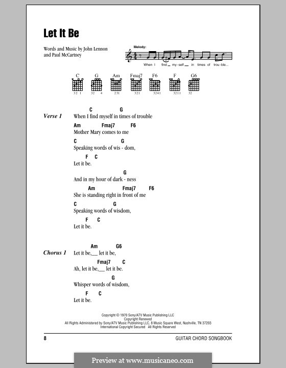 Vocal version: Text und Akkorde by John Lennon, Paul McCartney