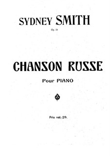 Chanson russe, Op.31: Chanson russe by Sydney Smith