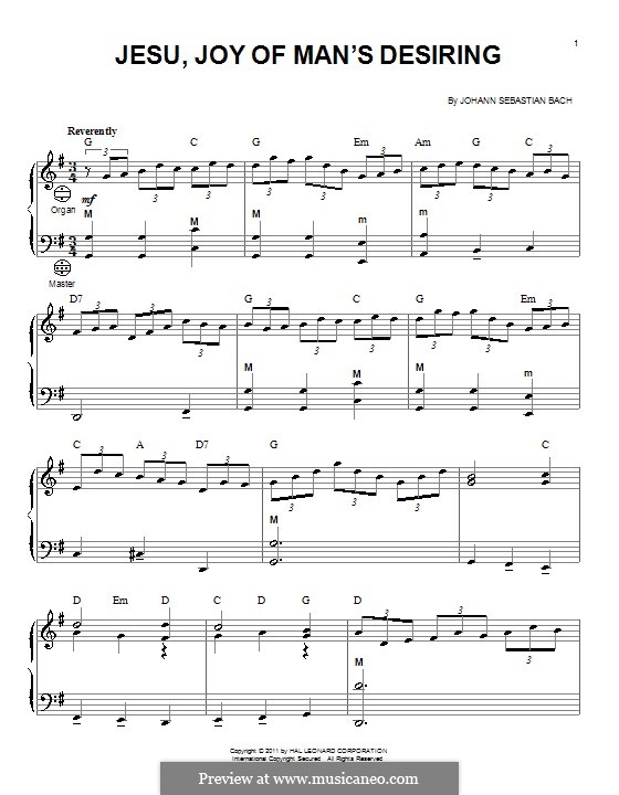 Wohl mir, dass ich Jesum habe (Herz und Mund und Tat und Leben, BWV 147) von J.S. Bach auf MusicaNeo