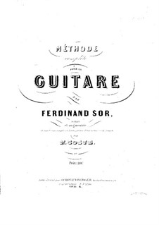 Complete Method for Guitar: Complete Method for Guitar by Fernando Sor