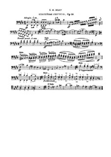 Jubel-Ouvertüre, J.245 Op.59: Fragmente aus Fagottstimme by Carl Maria von Weber