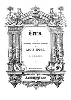 Klaviertrio Nr.3 in a-Moll, Op.124: Vollpartitur, Stimmen by Louis Spohr