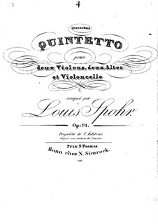Streichquintett Nr.4 in a-Moll, Op.91: Streichquintett Nr.4 in a-Moll by Louis Spohr