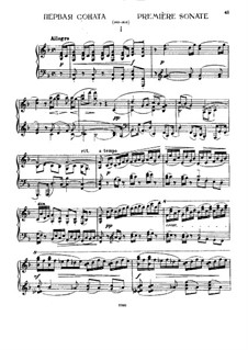 Sonate Nr.1 in F-Dur: Sonate Nr.1 in F-Dur by Alexei Stantschinski