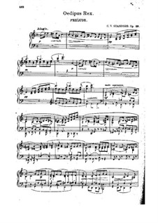 Oedipus Rex, Op.29: Oedipus Rex by Charles Villiers Stanford