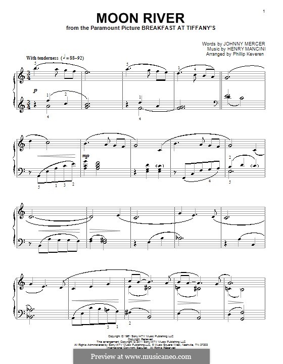 Piano version: Für einen Interpreten by Henry Mancini