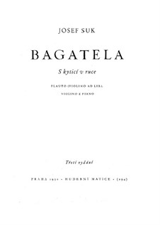 Bagatelle 'S kyticí v ruce': Bagatelle 'S kyticí v ruce' by Josef Suk