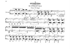 Ouvertüre zu 'Die Irrfahrt um's Glück': Für Klavier, vierhändig by Franz von Suppé