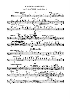 Sinfonie Nr.1 in c-Moll, Op.11: Auszüge für Fagott by Felix Mendelssohn-Bartholdy