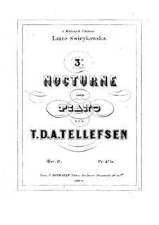 Nocturne Nr.3, Op.17: Nocturne Nr.3 by Thomas Tellefsen