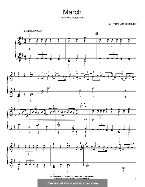 Nr.2 Marsch: Für Klavier, leicht by Pjotr Tschaikowski