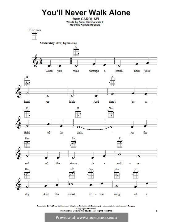 You'll Never Walk Alone (from Carousel): Für Ukulele by Richard Rodgers