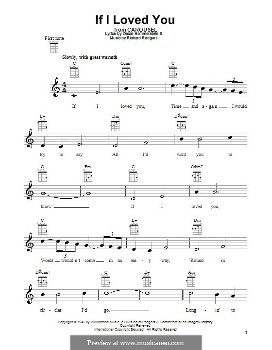 If I Loved You (from Carousel): Für Ukulele by Richard Rodgers