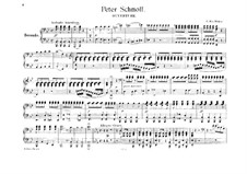 Peter Schmoll und seine Nachbarn, J.8 Op.8: Ouvertüre für Klavier, vierhändig by Carl Maria von Weber