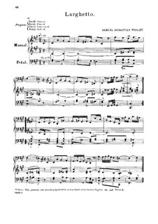 Larghetto in fis-Moll: Larghetto in fis-Moll by Samuel Sebastian Wesley