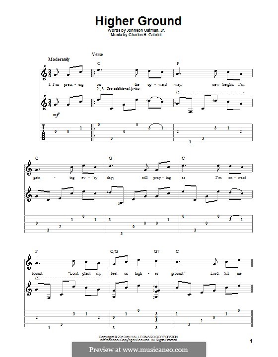 Higher Ground: Für Gitarre mit Tab by Charles Hutchinson Gabriel