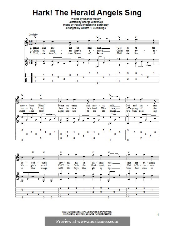 One instrument version: Guitar (C Major) by Felix Mendelssohn-Bartholdy