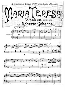 Mazurka Nr.3 in f-Moll: Mazurka Nr.3 in f-Moll by Roberto Goberna