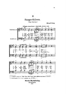 Sangerhilsen, EG 170: Sangerhilsen by Edvard Grieg