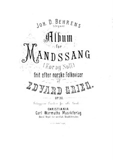 Norwegische Volksweisen, Op.30: Norwegische Volksweisen by Edvard Grieg
