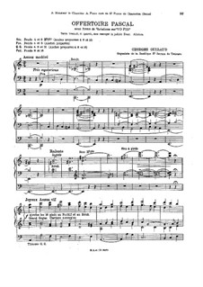 Offertoire Pascal: Offertoire Pascal by Georges Guiraud