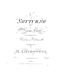 Nocturne für Klaviertrio Nr.7: Nocturne für Klaviertrio Nr.7 by Adalbert Gyrowetz