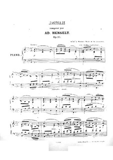 Nokturne für Klavier, Op.32: Nokturne by Adolf von Henselt