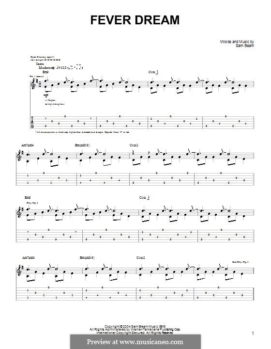 Fever Dream (Iron & Wine) von S. Beam Noten auf MusicaNeo