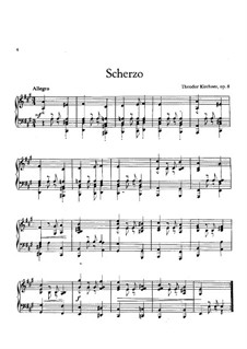 Scherzo Nr.1 in A-Dur, Op.8: Für Klavier by Theodor Kirchner