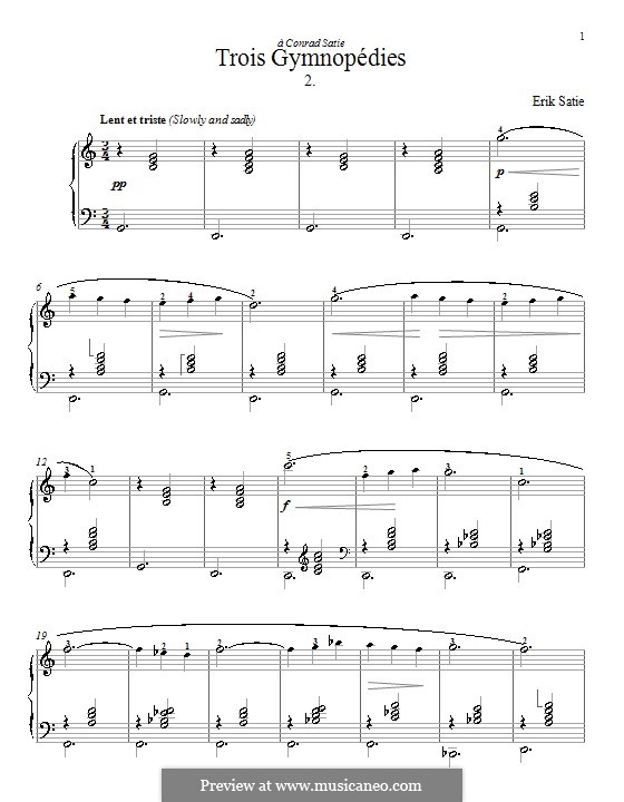 No.2: Für Klavier by Erik Satie