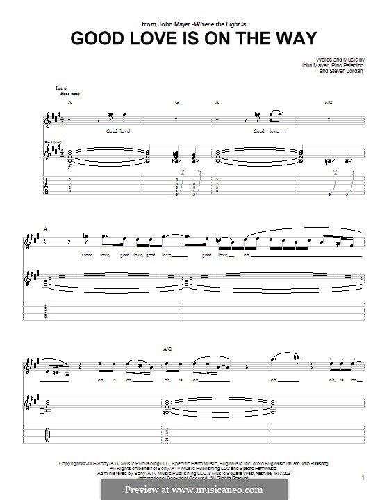 Good Love is on the Way: Für Gitarre mit Tab by Pino Paladino, Steven Jordan