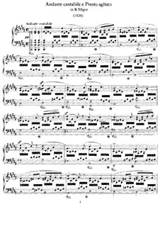 Andante Cantabile und Presto Agitato, WoO 6: Für Klavier by Felix Mendelssohn-Bartholdy