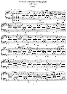 Andante Cantabile und Presto Agitato, WoO 6: Für Klavier by Felix Mendelssohn-Bartholdy