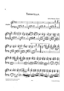 Tarantella, Op.4: Tarantella by Sophie Menter