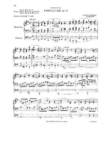 Postlude, Op.134 No.6: Postlude by Gustav Adolf Merkel