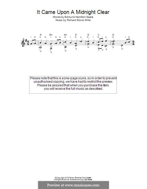 Guitar version: Für einen Interpreten by Richard Storrs Willis