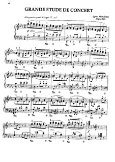 Grosse Konzertetüde, Op.126: Für Klavier by Ignaz Moscheles
