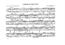 Deutsche Reigen, Op.25: Für Klavier, vierhändig by Moritz Moszkowski