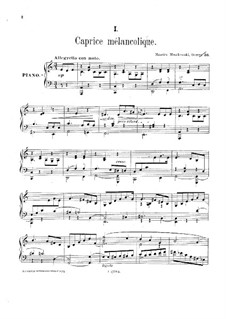 Vier Stücke für Klavier, Op.35: Vollständiger Satz by Moritz Moszkowski