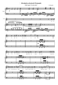 Die Favoritin : Favorita del re, for voice and piano by Gaetano Donizetti