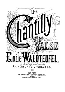 Chantilly, Op.171: Chantilly by Emil Waldteufel