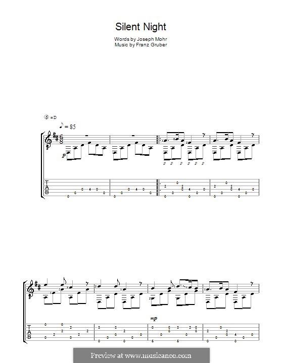 Guitar version: Für einen Interpreten by Franz Xaver Gruber