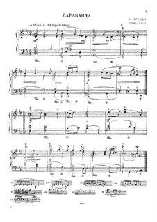 Sarabande in h-Moll: Sarabande in h-Moll by Matthias Weckmann