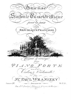 Sinfonie 'La paux', Op.31: Bearbeitung für Klaviertrio by Paul Wranitzky