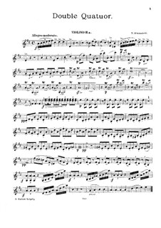 Doppelquartett in D-Dur: Violinstimme IIa by Nikolai Afanasjew